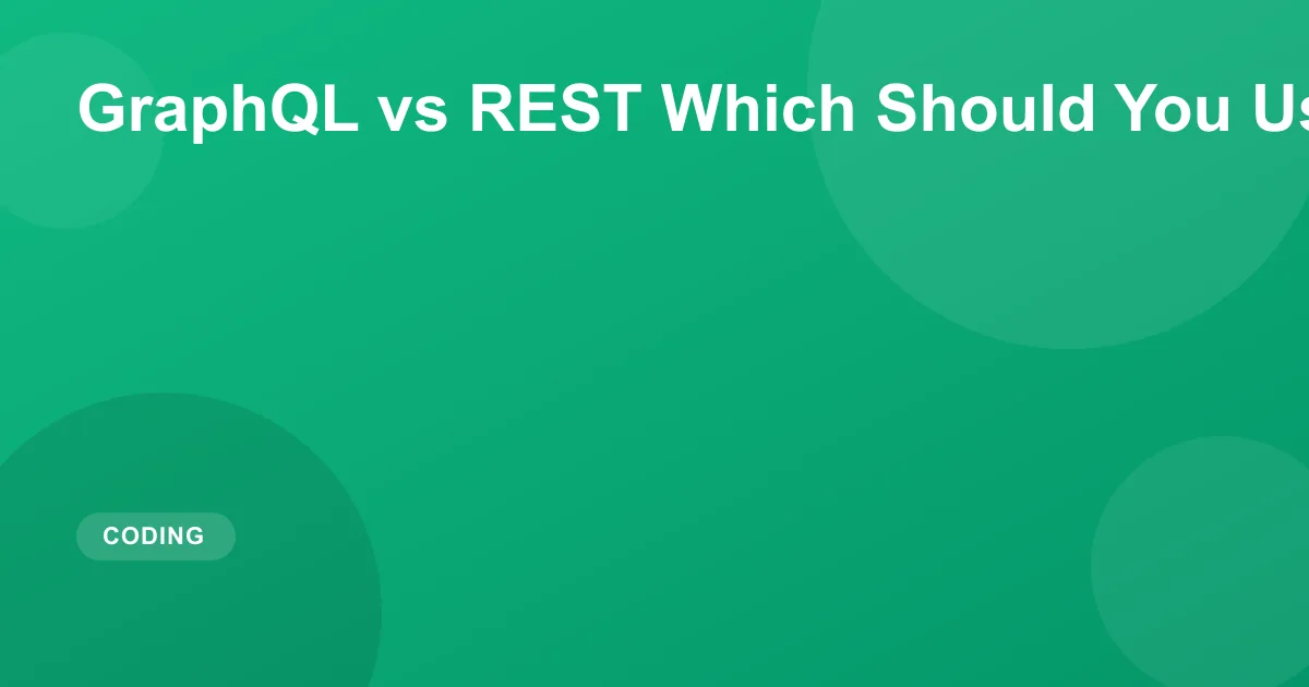 GraphQL vs REST Which Should You Use in 2026