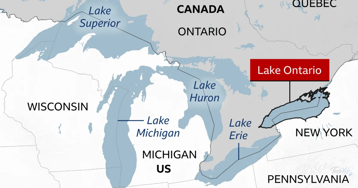 Canada installs large Lake Ontario sign in latest jab at US