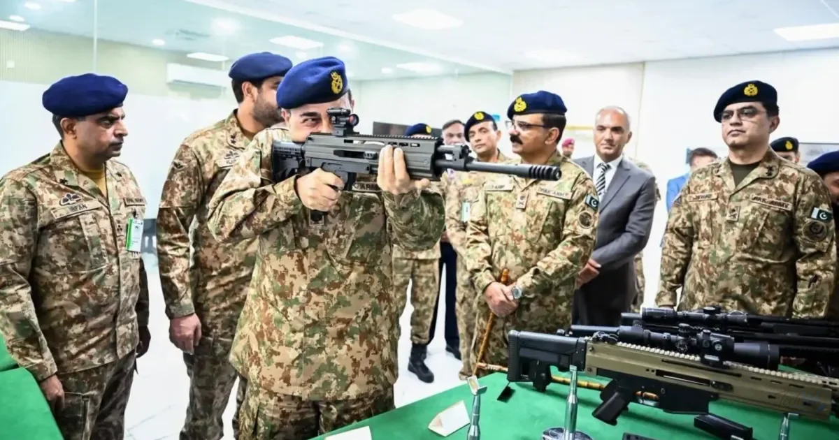 COAS Asim Munir Reviews Defense Tech at POF Wah