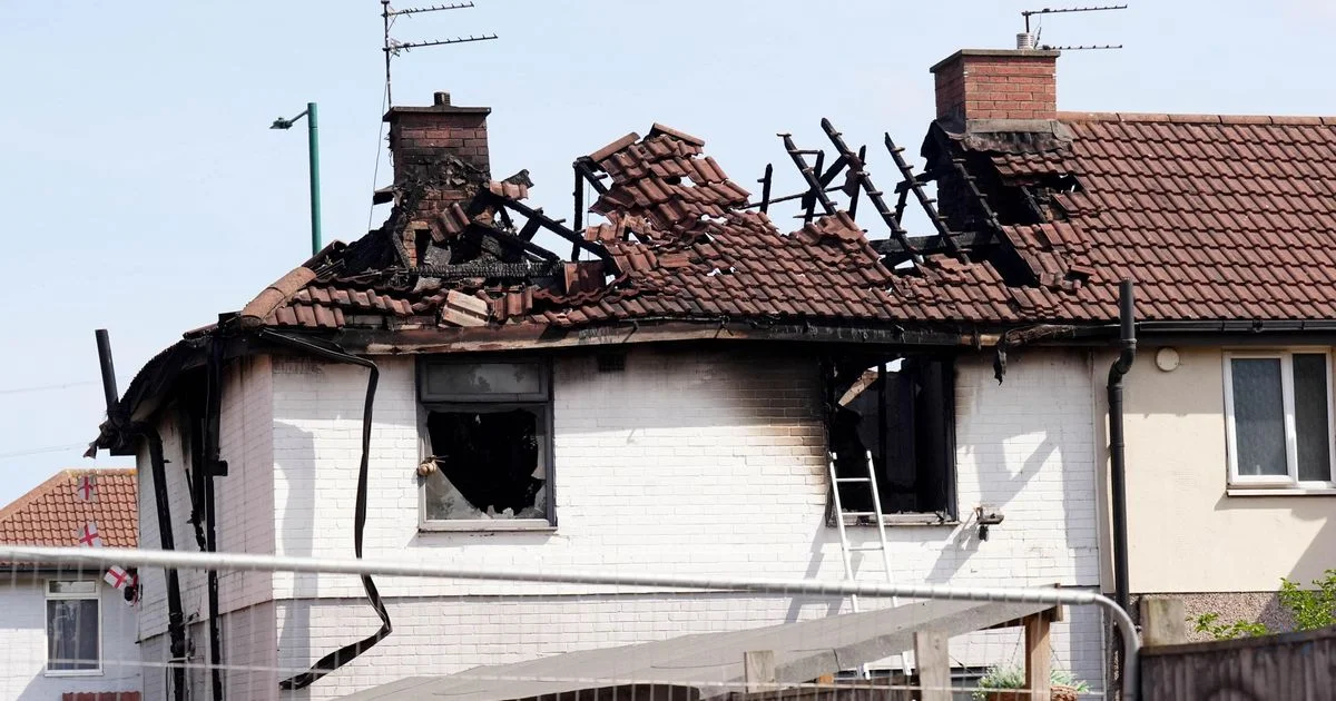 Murder arrests after fire kills two including child near Mid
