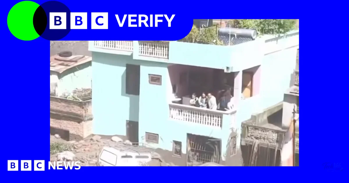Videos show people survive floodwaters on balcony in Nepal